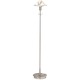 Aging Eye Glass Shade Floor Lamp - Satin Nickel / Marble Aging Eye Glass Shade Floor Lamp - Satin Nickel / Marble
