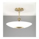 5212 Ceiling Pendant Light - Polished Brass/Brushed Brass / White