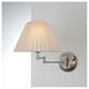 8164 Swing Arm Wall Lamp - Satin Nickel / Ivory Wrap