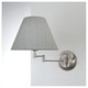 8164 Swing Arm Wall Lamp - Satin Nickel / Vintage Grey