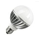 LED G25 Medium Base 8W 120V 4000K - Aluminum / White