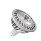 LED MR16 GU5.3 6W 12VDC 25 deg 2700K - Aluminum / White