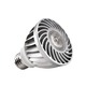 High Output LED PAR20 E26 8W 120V 40 deg 4000K - Aluminum / White