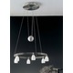 5556 Chandelier - Satin Nickel / Satin White 5556 Chandelier - Satin Nickel / Satin White