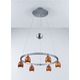5556 Chandelier - Satin Nickel / Sunset 5556 Chandelier - Satin Nickel / Sunset