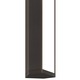 Audrey Vanity with 1 inch Rectangle Canopy - Antique Bronze / 