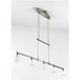 5515 Linear Adjustable Pendant - Satin Nickel / Satin White Large 5515 Linear Adjustable Pendant - Satin Nickel / Satin White Large