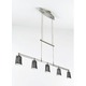 5515 Linear Adjustable Pendant - Satin Nickel / Etched Zebra Ellipse 5515 Linear Adjustable Pendant - Satin Nickel / Etched Zebra Ellipse