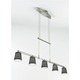 5515 Linear Adjustable Pendant - Satin Nickel / Zebra 5515 Linear Adjustable Pendant - Satin Nickel / Zebra