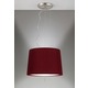 5145 Inca Pendant Light - Satin Nickel / Burgundy Wrap 5145 Inca Pendant Light - Satin Nickel / Burgundy Wrap