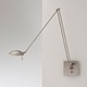 Bernie LED Reading Swing Arm Wall Lamp - Satin Nickel / 