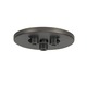 Line Voltage 3 Port Mini Canopy - Antique Bronze Line Voltage 3 Port Mini Canopy - Antique Bronze /