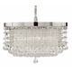 Fascination 3 Light Chandelier - Chrome / Crystal