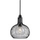 Casnovia 1 Light Pendant - Black / 
