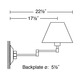 8164 Swing Arm Wall Lamp -  / 