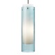 T Trak Echo Grande Pendant - Satin Nickel / Aquamarine T Trak Echo Grande Pendant - Satin Nickel / Aquamarine
