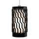 T Trak Lize Grande Pendant - Satin Nickel / Black