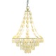 Southampton 3 Light Chandelier - Antique Silver / Natural