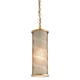 Optic Pendant - Antique Brass / Frosted