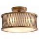 Optic Semi Flush Ceiling - Antique Brass / Frosted