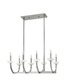 Splendor Linear Chandelier - Brushed Nickel / Clear/Etched Splendor Linear Chandelier - Brushed Nickel / Clear/Etched