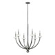 Splendor Chandelier - Brushed Nickel / Clear/Etched Splendor Chandelier - Brushed Nickel / Clear/Etched
