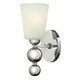 Zelda Wall Sconce - Polished Nickel / White Etched Zelda Wall Sconce - Polished Nickel / White Etched