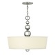 Zelda Pendant - Polished Nickel / Off White Zelda Pendant - Polished Nickel / Off White