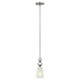 Zelda Mini Pendant - Polished Nickel / White Etched Zelda Mini Pendant - Polished Nickel / White Etched