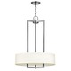 Hampton 3203 Suspension - Antique Nickel / Off White Hampton 3203 Suspension - Antique Nickel / Off White
