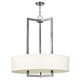 Hampton 3206 Suspension - Antique Nickel / Off White