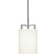 Hampton 3207 Mini Pendant - Antique Nickel / Off White Hampton 3207 Mini Pendant - Antique Nickel / Off White