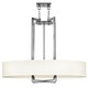 Hampton 3208 Oval Suspension - Antique Nickel / Off White