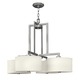 Hampton 3214 Suspension - Antique Nickel / Off White