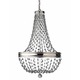Malia 1 Tier Chandelier - Polished Nickel / Crystal