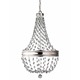 Malia 1 Tier Chandelier - Polished Nickel / Crystal