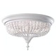 Maarid Flush Mount Ceiling Light - White Semi Gloss / 