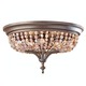 Maarid Flush Mount Ceiling Light - Rustic Iron / 