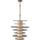 Lucia 2 Light Pendant - Burnished Silver / Linen Lucia 2 Light Pendant - Burnished Silver / Linen