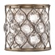 Lucia Wall Light - Burnished Silver / Cream
