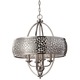 Zara F2736 Suspension - Brushed Steel / Silver Organza
