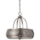 Zara F2737 Suspension - Brushed Steel / Silver Organza Zara F2737 Suspension - Brushed Steel / Silver Organza