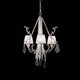 3 Light Chandelier - Clear / Ivory 3 Light Chandelier - Clear / Ivory