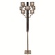 12 Light Floor Lamp - Silver / Antique Silver Fabric 12 Light Floor Lamp - Silver / Antique Silver Fabric