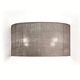 2 Light Wall Sconce - Antique Silver Fabric 2 Light Wall Sconce - / Antique Silver Fabric