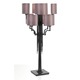 8 Light Table Lamp - Black / Light Eggplant 8 Light Table Lamp - Black / Light Eggplant