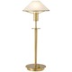 Aging Eye Glass Shade Table Lamp - Antique Brass / Alabaster White Aging Eye Glass Shade Table Lamp - Antique Brass / Alabaster White