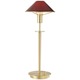 Aging Eye Glass Shade Table Lamp - Brushed Brass / Magma Red Aging Eye Glass Shade Table Lamp - Brushed Brass / Magma Red