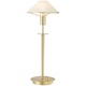 Aging Eye Glass Shade Table Lamp - Brushed Brass / Satin White Aging Eye Glass Shade Table Lamp - Brushed Brass / Satin White