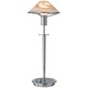 Aging Eye Glass Shade Table Lamp - Chrome / Alabaster Brown Aging Eye Glass Shade Table Lamp - Chrome / Alabaster Brown